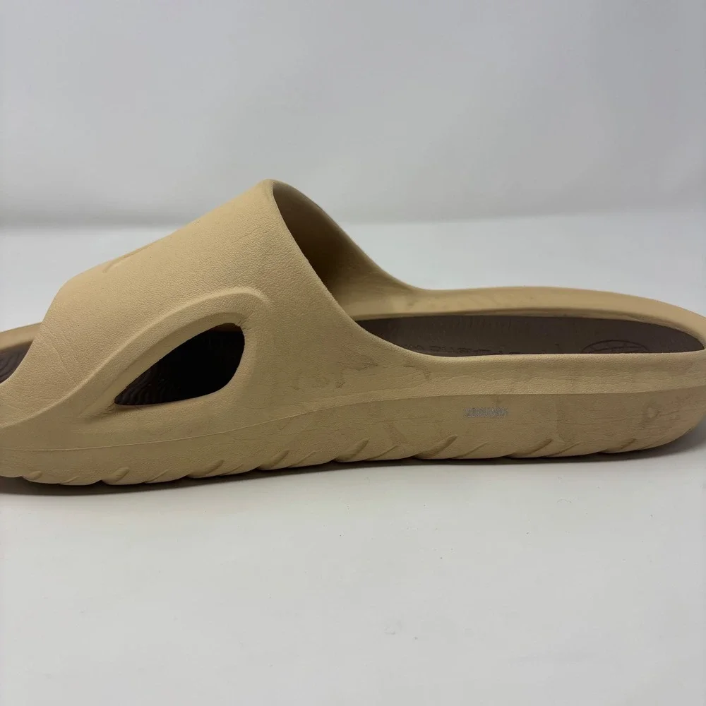 Adidas Adicane Slides Mens Sand Beige Brown Foam Sandals Size 11